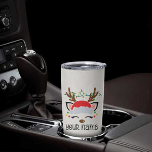 Personalized Christmas Tumbler Cup Custom Name Xmas Gift For Kids Boys Family Matching Set Reindeer TB10 Print Your Wear