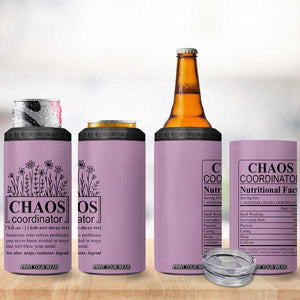 Chaos Coordinator Thank YouGift 4 in 1 Can Cooler Tumbler Christmas Gifts for Colleague Coworker Travel Mug Purple TB10 Print Your Wear