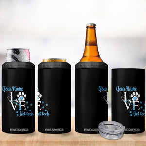 Personalized Vet Tech 4 in 1 Can Cooler Tumbler Custom Name Veterinarian Gifts TB10 Print Your Wear