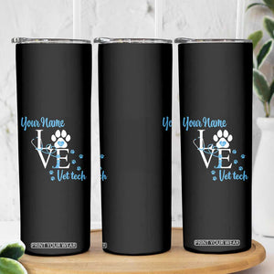 Personalized Vet Tech Skinny Tumbler Custom Name Veterinarian Gifts TB10 Print Your Wear