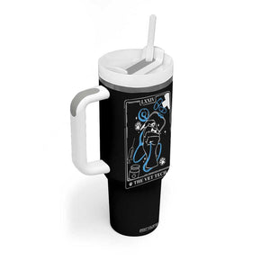Vet Tech Tumbler With Handle Funny Vet Staff Appreciation Gift Veterinarian Tarot Card TB10 Print Your Wear