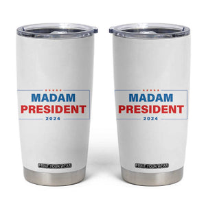 Harris 2024 Tumbler Cup Madam President Fans Of Kamala TB10 White Print Your Wear