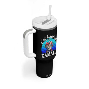 Harris 2024 Tumbler With Handle Cat Lady Ladies for Kamala Madam President TB10 Print Your Wear