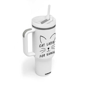 Harris 2024 Tumbler With Handle Cat Lady Ladies for Kamala Madam President TB10 Print Your Wear