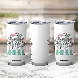Harris 2024 Tumbler Cup Kamala Madam President Flowers TB10 Print Your Wear