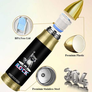 Retro Raccoon Rock Music Bullet Tumbler TB10 Print Your Wear