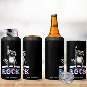 Retro Raccoon Rock Music 4 in 1 Can Cooler Tumbler TB10 Print Your Wear
