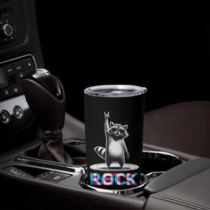 Retro Raccoon Rock Music Tumbler Cup TB10 Print Your Wear