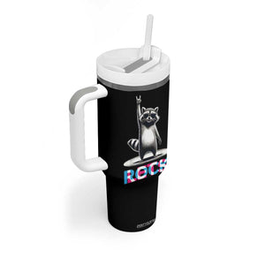 Retro Raccoon Rock Music Tumbler With Handle TB10 Print Your Wear