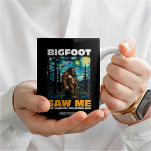 Funny Bigfoot Gifts Coffee Mug Retro Sasquatch Starry Night Van Gogh Sky Painting TB10 Print Your Wear