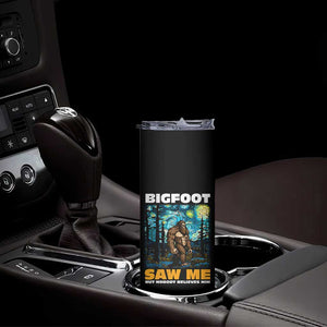 Funny Bigfoot Gifts Skinny Tumbler Retro Sasquatch Starry Night Van Gogh Sky Painting TB10 Print Your Wear