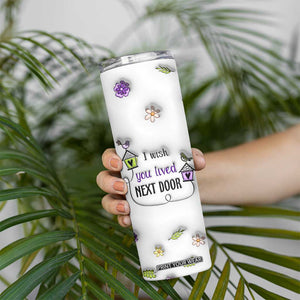 I Wish We Lived Closer Skinny Tumbler Long Distance Relationship Friendship Gifts For Sister Best Friend Bestie TB10 Print Your Wear
