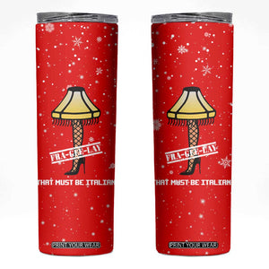 Funny Christmas Skinny Tumbler Gifts for Women Men Coworkers Frageelay TB10 Red Print Your Wear
