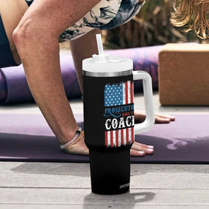 Harris Walz Tumbler With Handle Prosecutor And The Coach 2024 Vintage American Flag TB11 Print Your Wear