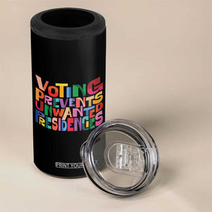 US Election Political 2024 4 in 1 Can Cooler Tumbler Voting Prevents Unwanted Presidencies TB11 Print Your Wear