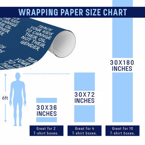 Teach Your Kids To Change Their Oil Not Their Gender Wrapping Paper Roll TS10 Print Your Wear