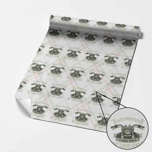 Teach Your Kids to Change Their Oil Not Their Gender Wrapping Paper Roll Funny Mechanic Dad Political Satire TS14 Christmas Plaid Print Your Wear