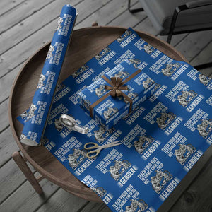 Teach Your Kids To Change Their Oil Not Their Gender Wrapping Paper Roll Funny Mechanic Dad Political Satire TS14 Blue Print Your Wear