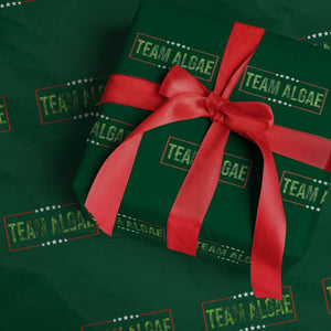 Team Algae Satire Wrapping Paper Roll Funny Lincoln Memorial Reflecting Pool Meme Parody