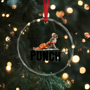Team Punch Monkey Crystal Glass Ornament Viral Trend Baby Monkey Meme TS14 Print Your Wear