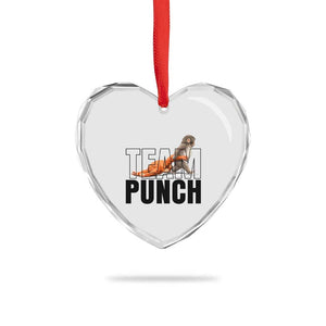 Team Punch Monkey Heart Crystal Glass Ornament Viral Trend Baby Monkey Meme TS14 Print Your Wear