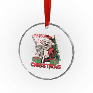 Terrifier Santa Christmas Horror Movie Crystal Glass Ornament TS14 Print Your Wear