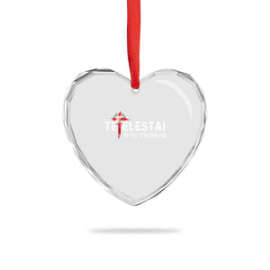 Tetelestai It Is Finished Heart Crystal Glass Ornament Jesus Last Words Christian Easter TS11 Print Your Wear
