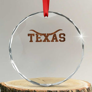 Texas Cowboys Crystal Glass Ornament Retro Western American TS10 Transparent Glass 3'' Circle Print Your Wear