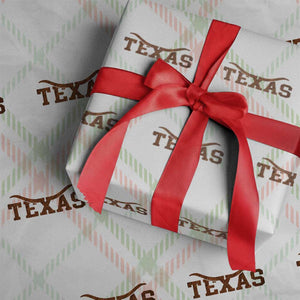 Texas Cowboys Wrapping Paper Roll Retro Western American TS10 Christmas Plaid Print Your Wear