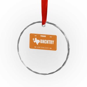 Texas Crystal Glass Ornament Lone Star State Western Cowboy BNCNTRY Country TS10 Print Your Wear
