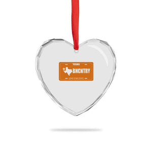 Texas Heart Crystal Glass Ornament Lone Star State Western Cowboy BNCNTRY Country TS10 Print Your Wear
