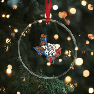 Texas Route Highway 66 Adventure Crystal Glass Ornament Desert Road Trip Graphic TS12 Print Your Wear