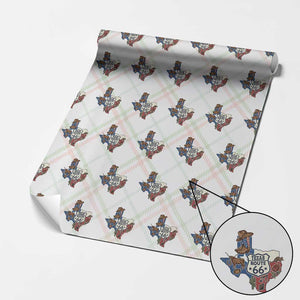 Texas Route Highway 66 Adventure Wrapping Paper Roll Desert Road Trip Graphic TS12 Christmas Plaid Print Your Wear