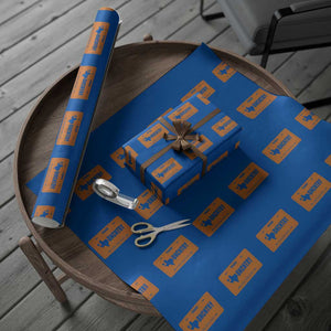 Texas Wrapping Paper Roll Lone Star State Western Cowboy BNCNTRY Country TS10 Blue Print Your Wear
