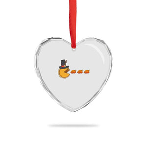 Thanksgiving Video Game Heart Crystal Glass Ornament Pumpkin Pie Eating Turkey Gamer Patch Day TS10 Print Your Wear