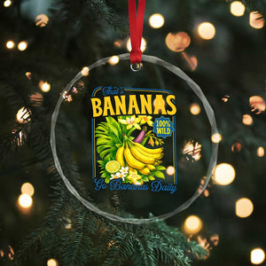 That's Bananas Crystal Glass Ornament Funny Banana Summer Fruit Food Pun TS14 Print Your Wear