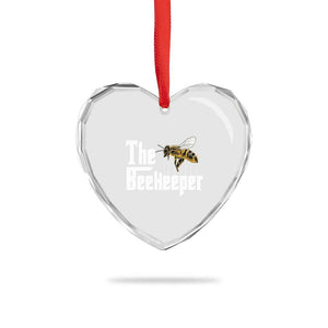 The Beekeeper Heart Crystal Glass Ornament Funny Keeping Apiary Beekeeping Gift TS11 Print Your Wear