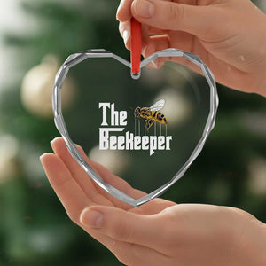 The Beekeeper Heart Crystal Glass Ornament Funny Keeping Apiary Beekeeping Gift TS11 Print Your Wear