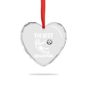 The Best Cat Goalkeeper Heart Crystal Glass Ornament Soccer Player Gift TS12 Print Your Wear