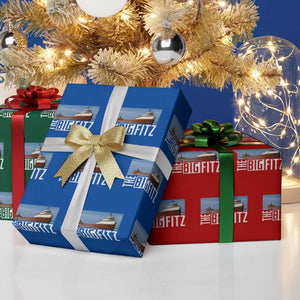 The Big Fitz Tribute Wrapping Paper Roll SS Edmund Fitzgerald Freighter Design for Great Lakes History TS02 Print Your Wear