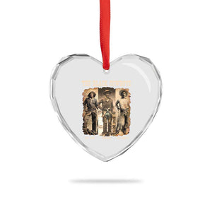 The Black Cowboys Nat Love Isom Dart Bill Pickett Heart Crystal Glass Ornament African American Cowboy TS11 Print Your Wear