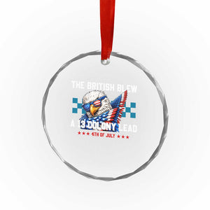 The British Blew A 13 Colony Lead Dabbing Eagle Crystal Glass Ornament Funny Patriotic 4th of July History Humor Graphic TS02 Print Your Wear