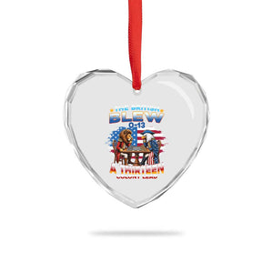 The British Blew A Thirteen Colony Lead 0-13 Lion vs Eagle Heart Crystal Glass Ornament Chess Match Patriotic 4th of July Funny History Graphic