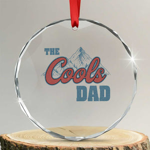 The Cool Dad Crystal Glass Ornament Fathers Day Gifts TS10 Transparent Glass 3'' Circle Print Your Wear