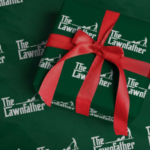 The Lawnfather Wrapping Paper Roll Lawn Mowing Dad Gardening Fathers Day