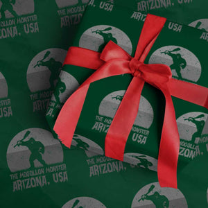 The Mogollon Monster Arizona Bigfoot Wrapping Paper Roll Vintage Cryptid Folklore TS12 Green Print Your Wear
