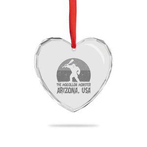The Mogollon Monster Arizona Bigfoot Heart Crystal Glass Ornament Vintage Cryptid Folklore TS12 Print Your Wear