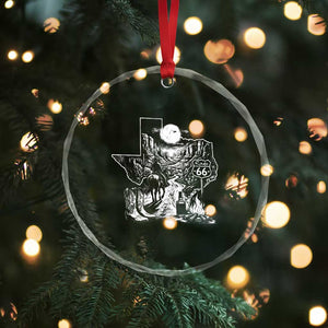 The Mother Road Texas Panhandle Crystal Glass Ornament Vintage Desert Road Trip TS12 Print Your Wear