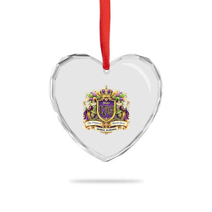 The Original Mardi Gras Mobile Alabama Since 1703 Heart Crystal Glass Ornament Funny Carnival TS11 Print Your Wear