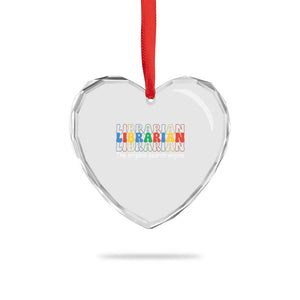 The Original Search Engine Heart Crystal Glass Ornament School Librarian Library Books TS14 Print Your Wear